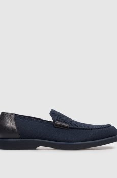 Синие комбинированные лоферы Jago