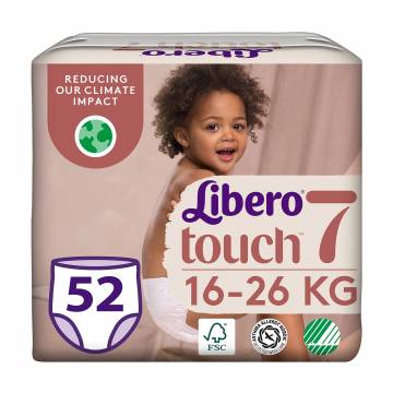 Набор подгузников-трусиков Libero Touch Pants размер 7 (16-26 кг), 2*26 шт Набор подгузников-трусиков Libero Touch Pants размер 7 (16-26 кг), 2*26 шт