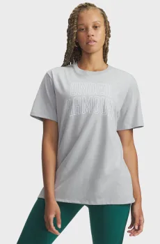 Женская серая футболка Rival OS Campus Tee Серый XS Under Armour 6007883-012