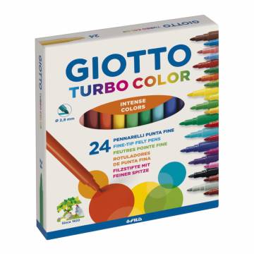 Фломастери Fila Giotto Turbo color 24 кольори (417000) Фломастери Fila Giotto Turbo color 24 кольори (417000)