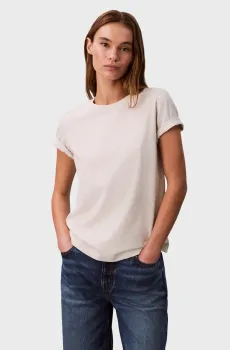 Женская серая футболка Jersey Серый S Calvin Klein Jeans LV047B224G