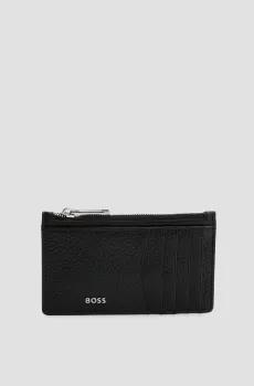 Мужской черный кожаный кардхолдер Черный ONESIZE BOSS 50529518;001