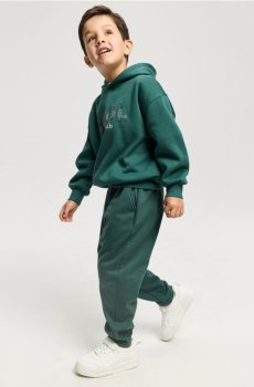 Спортивні штани carrot fit - green spruce