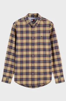 Мужская рубашка в клетку REG FLANNEL CHECK Разноцветный S Tommy Jeans DM0DM23528