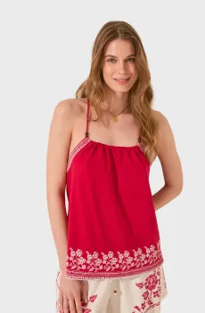 Женский красный топ Красный XXL womensecret 3279704