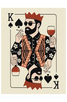 Картина по номерам Ideyka Карта короля, 30*40 см (KHO5206)