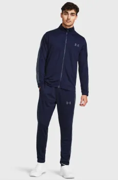 Мужской темно-синий спортивный костюм (кофта, брюки) UA Rival Knit Track Suit Синий S Under Armour 1357139-410