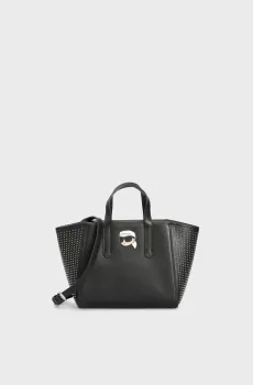 Женская черная кожаная сумка Черный ONESIZE Karl Lagerfeld 246W3030