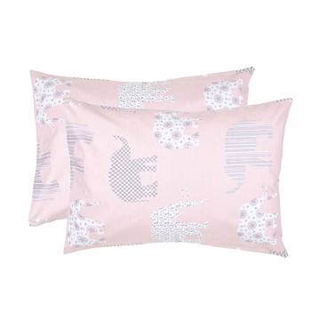 Наволочка бязевая Home Line Слоны, розовая, 50*70 см, 2 шт (173781) Наволочка бязевая Home Line Слоны, розовая, 50*70 см, 2 шт (173781)