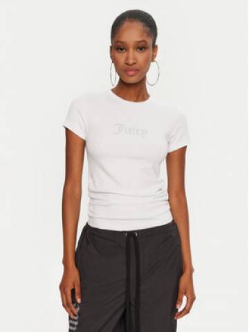 Juicy Couture Футболка Dot Ruched JCWCT24311 Білий Slim Fit Juicy Couture Футболка Dot Ruched JCWCT24311 Білий Slim Fit