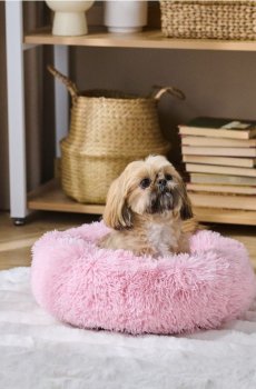 Ліжечко для домашніх тварин - пастельний рожевий