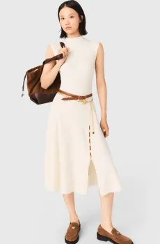 Женское белое платье Белый 36 MAJE MFPRO04551_Ecru