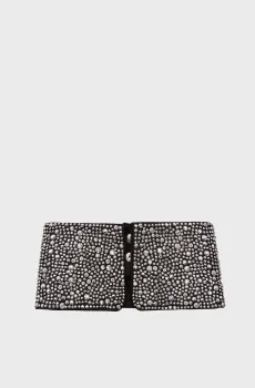Женский черный воротник HUNS PICK SATIN COLLAR Черный ONESIZE Karl Lagerfeld 235W3310