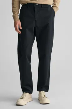 Мужские черные чиносы TAPERED TWILL CHINOS Черный 31-32 Gant 1505267