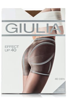 Классические колготки женские Giulia Effect Up с моделирующими шортиками, 40 DEN, Cappuccino, размер 5