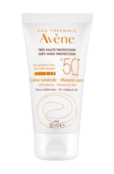 Солнцезащитный минеральный крем для лица Avene Solaires Mineral Cream SPF 50+, 50 мл