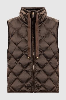 Коричневый пуховой жилет REGIC