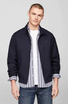 Мужская темно-синяя куртка CLUB HARRINGTON Синий S Tommy Hilfiger MW0MW35670
