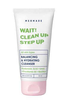 Балансирующий увлажняющий гель для умывания Mermade Wait! Clean Up Step Up для всех типов кожи, 50 мл
