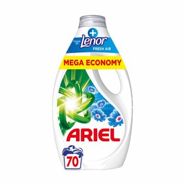 Гель для стирки ARIEL Touch Of Lenor Fresh Air, 70 стирок, 3.15 л Гель для стирки ARIEL Touch Of Lenor Fresh Air, 70 стирок, 3.15 л