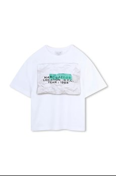 Детская хлопковая футболка Marc Jacobs