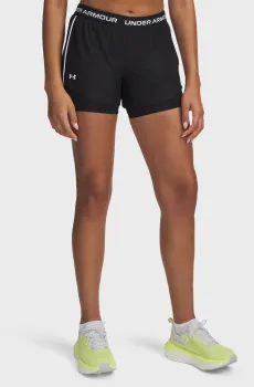 Женские черные шорты Tech Play Up 2in1 Shorts Черный M Under Armour 1389895-001