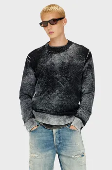 Мужской черный джемпер K-LAURENT MAGLIA Черный L Diesel A21747 0BKCB