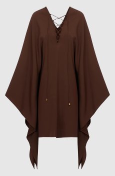 Коричневое платье мини Sahara
