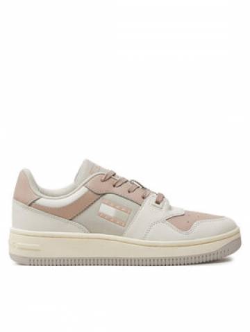 Tommy Jeans Снікерcи Tjw Retro Basket Total Logo EN0EN02606 Écru Tommy Jeans Снікерcи Tjw Retro Basket Total Logo EN0EN02606 Écru