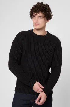 Мужской черный свитер Черный S HUGO 50546863;001