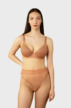 Женские бежевые трусики Бежевый S brabrabra SLZ26202202