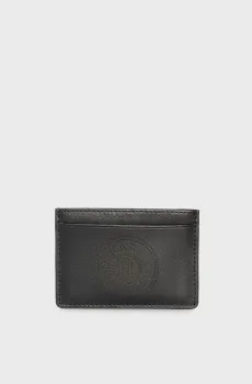 Женский черный кожаный кардхолдер CIRCLE CARDHOLDER Черный ONESIZE Karl Lagerfeld 245W3227