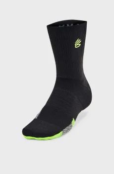 Черные носки Curry UA AD Playmaker Черный 47.5-50.5 Under Armour 1376231-004