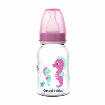 Бутылочка для кормления Canpol Babies Love & See с рисунком, с рождения, розовая, 120 мл (59/300) Бутылочка для кормления Canpol Babies Love & See с рисунком, с рождения, розовая, 120 мл (59/300)