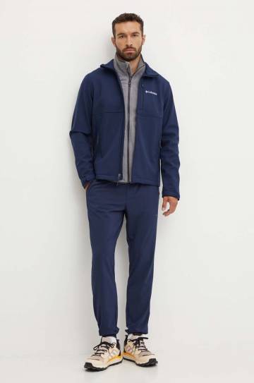 Куртка outdoor Columbia Ascender Softshell цвет синий Куртка outdoor Columbia Ascender Softshell цвет синий