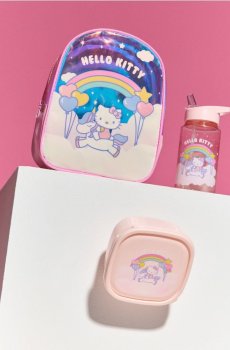 Набір: рюкзак, пляшка для води та ланчбокс Hello Kitty 3 pack - різнобарвний