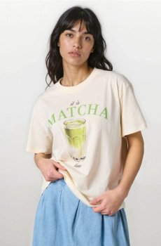 Бавовняна футболка з принтом - світло-жовтий