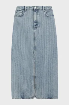 Женская голубая джинсовая юбка в полоску Голубой L HUGO 50568239;445