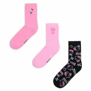 Cropp - 3 пачка шкарпеток Hello Kitty - рожевий Cropp - 3 пачка шкарпеток Hello Kitty - рожевий
