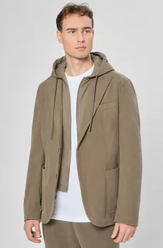 Мужская бежевая вельветовая куртка Бежевый 50 BOSS 50549394;245