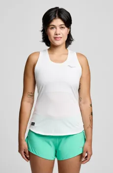 Женская белая майка Белый XL Saucony SAW800482-WH