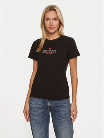 Guess Jeans Футболка W4YI12 J1314 Чорний Regular Fit Guess Jeans Футболка W4YI12 J1314 Чорний Regular Fit