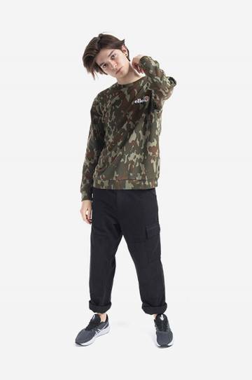 Кофта Ellesse мужская цвет зелёный узор SHK12432-KHAKI Кофта Ellesse мужская цвет зелёный узор SHK12432-KHAKI