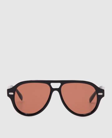 Черные солнцезащитные очки Paul