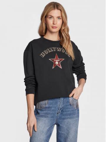 Pinko Світшот Motivato 100352 A0L6 Чорний Relaxed Fit Pinko Світшот Motivato 100352 A0L6 Чорний Relaxed Fit