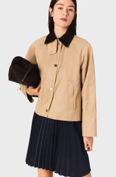 Женская бежевая куртка Бежевый 36 MAJE MFPBL00757_Camel