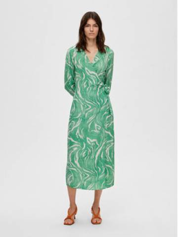 Selected Femme Сукня 16089030 Зелений Regular Fit Selected Femme Сукня 16089030 Зелений Regular Fit