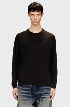 Мужской черный лонгслив T-NORMS-LS Черный XL Diesel A20085 0WEBV