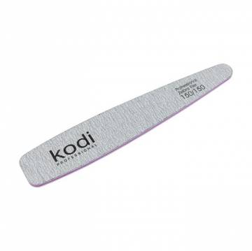 Пилка для ногтей Kodi Professional 150/150 грит конусная, серая, 178*32*4 мм Пилка для ногтей Kodi Professional 150/150 грит конусная, серая, 178*32*4 мм