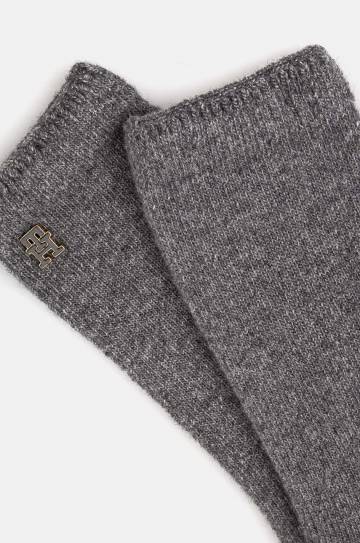 Перчатки Tommy Hilfiger женские цвет серый AW0AW16656 Перчатки Tommy Hilfiger женские цвет серый AW0AW16656